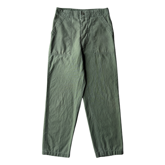 1970s U.S. Army OG 107 Sateen Utility Pants (30)