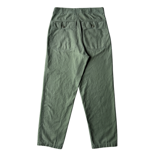 1970s U.S. Army OG 107 Sateen Utility Pants (30)