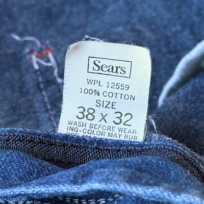 1980s Faded Denim Carpenter Pants (36)