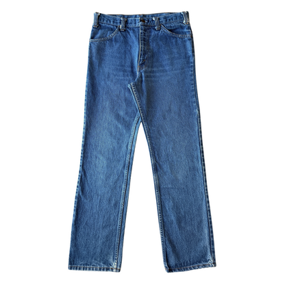 1980s Plain Pockets Straight Fit Denim Jeans (30)