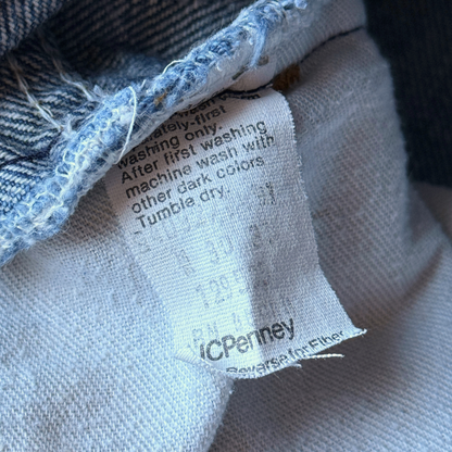 1980s Plain Pockets Straight Fit Denim Jeans (30)