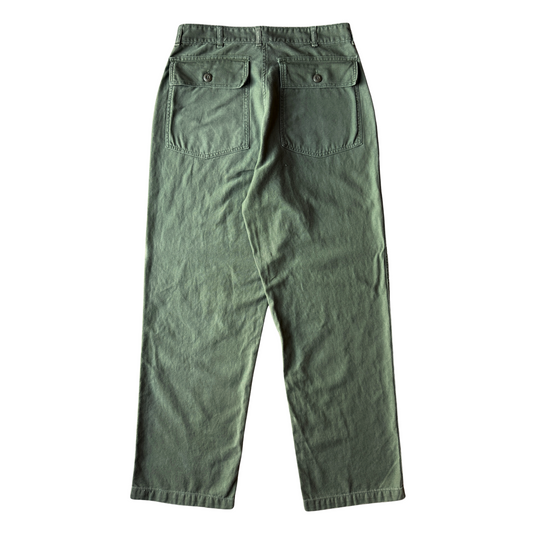 1960s U.S. Army OG 107 Sateen Utility Pants (32)