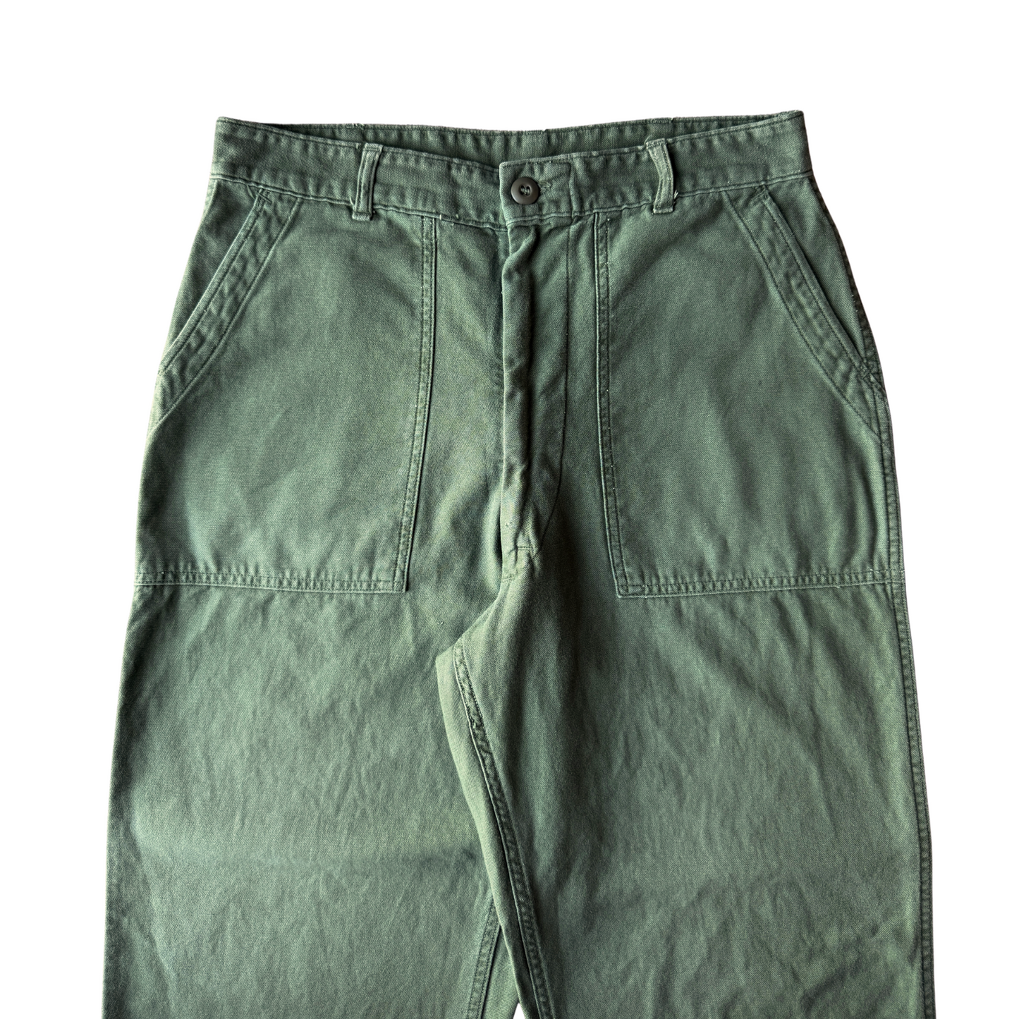 1960s U.S. Army OG 107 Sateen Utility Pants (32)