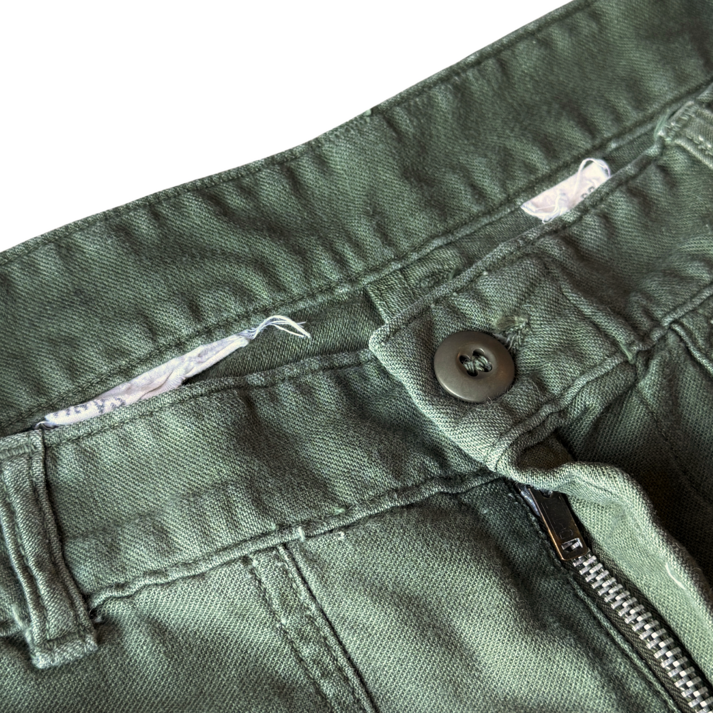 1960s U.S. Army OG 107 Sateen Utility Pants (32)