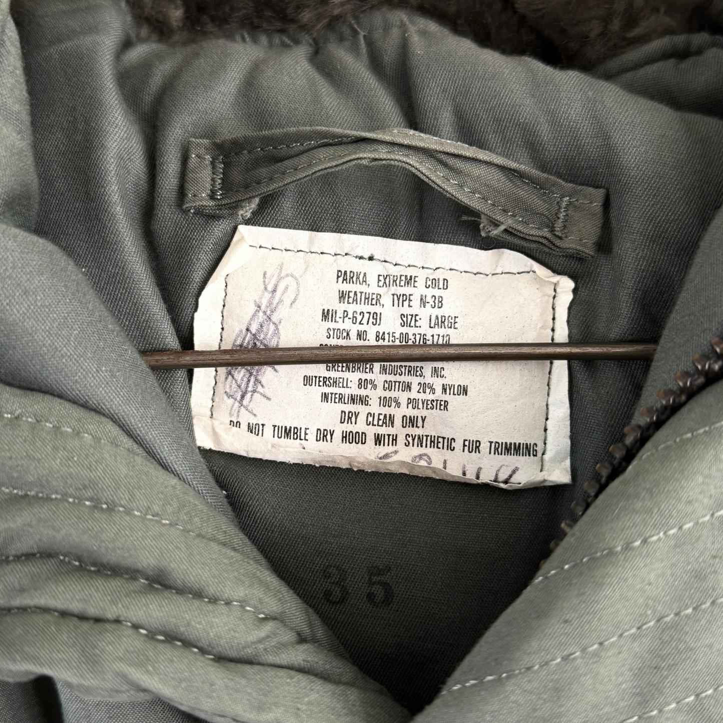 1980s U.S. Air Force Type N-3B Extreme Cold Weather Parka