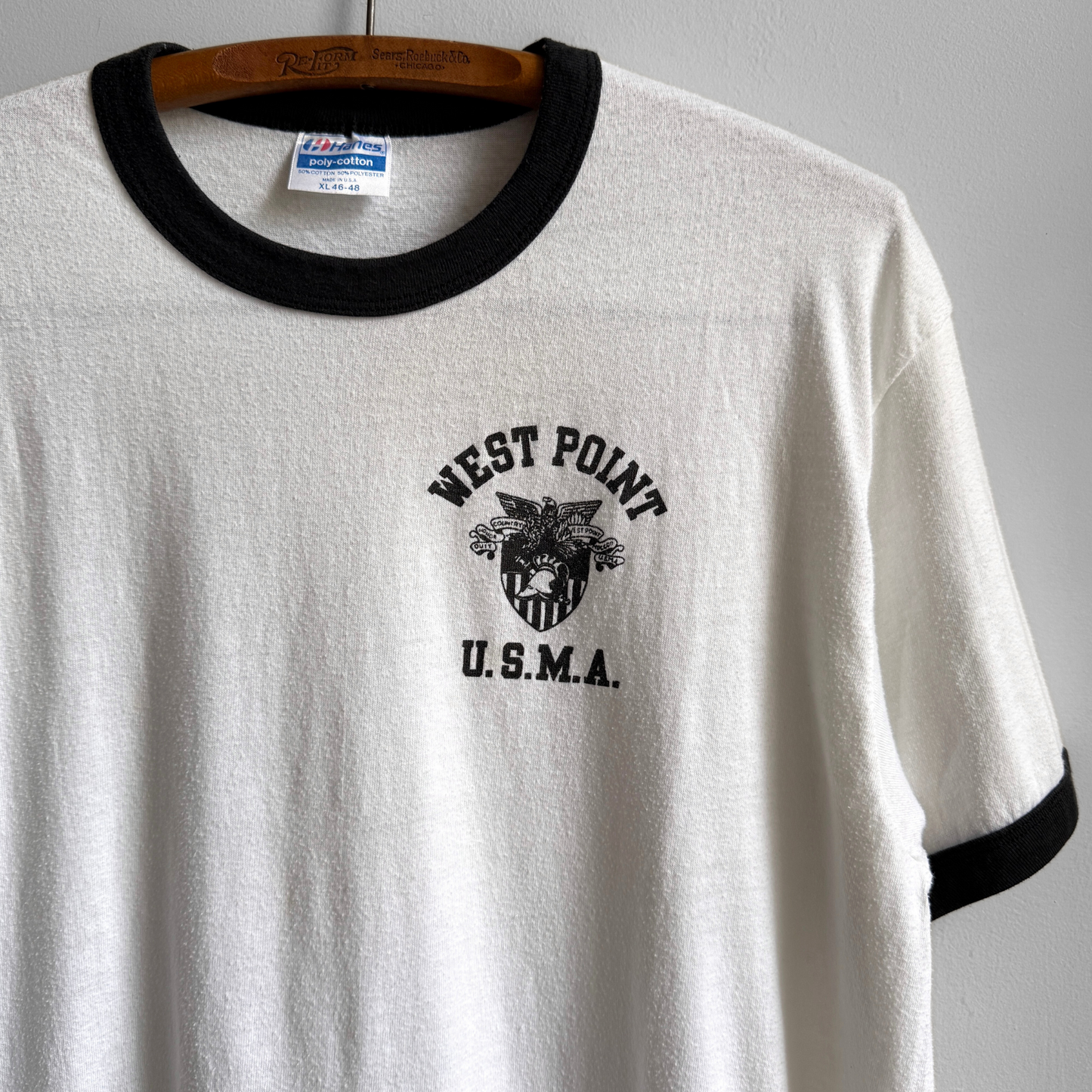 1980s West Point U.S.M.A. Ringer Tee