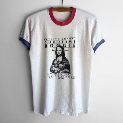 1980 Good Time Boogie Mountain Music Ringer Tee