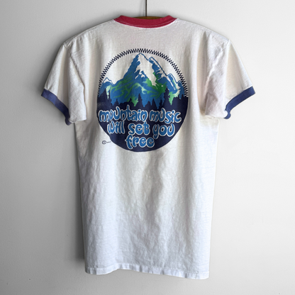 1980 Good Time Boogie Mountain Music Ringer Tee