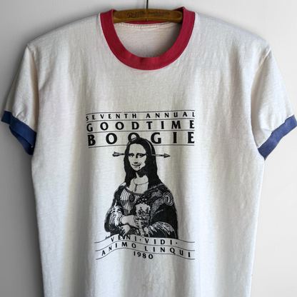 1980 Good Time Boogie Mountain Music Ringer Tee