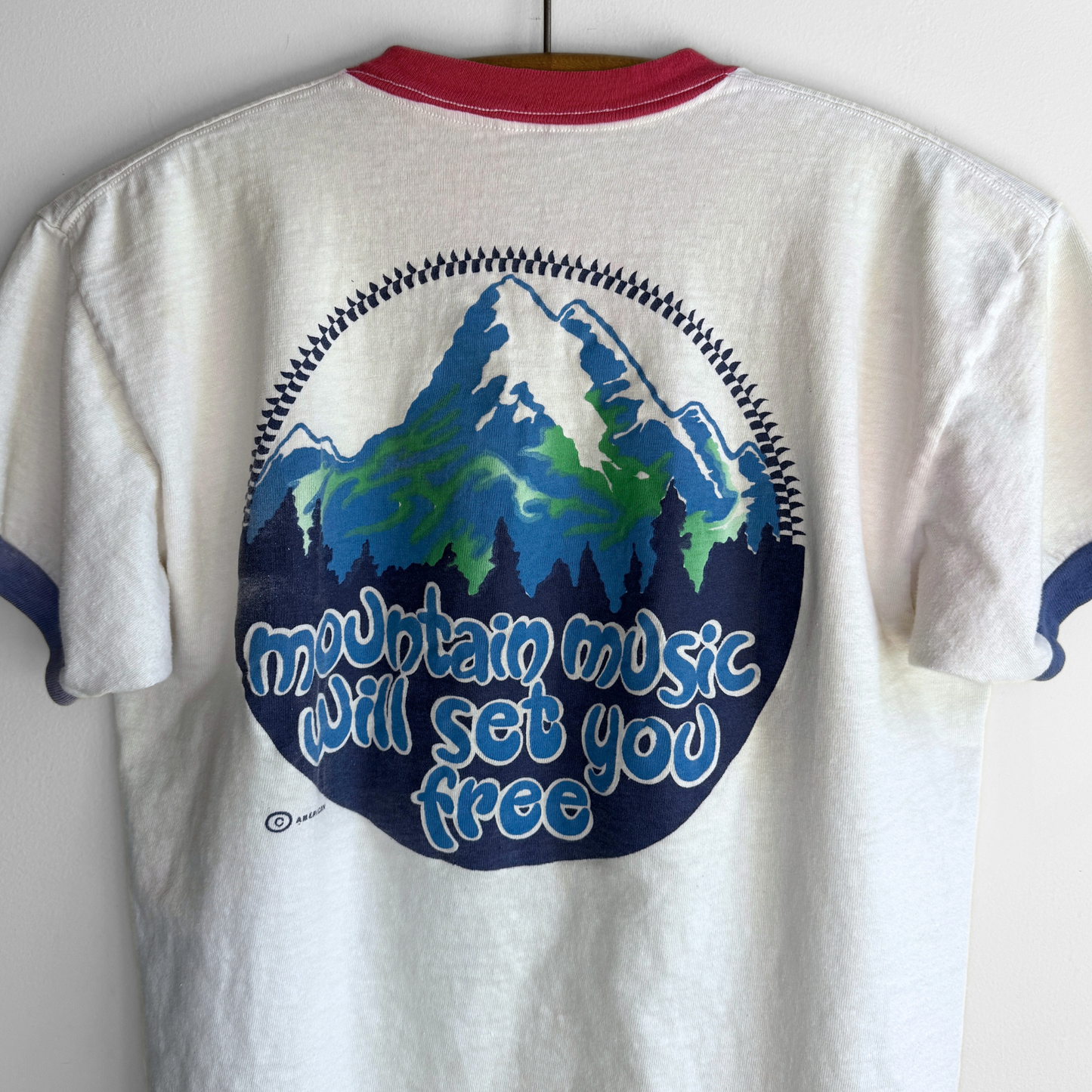 1980 Good Time Boogie Mountain Music Ringer Tee