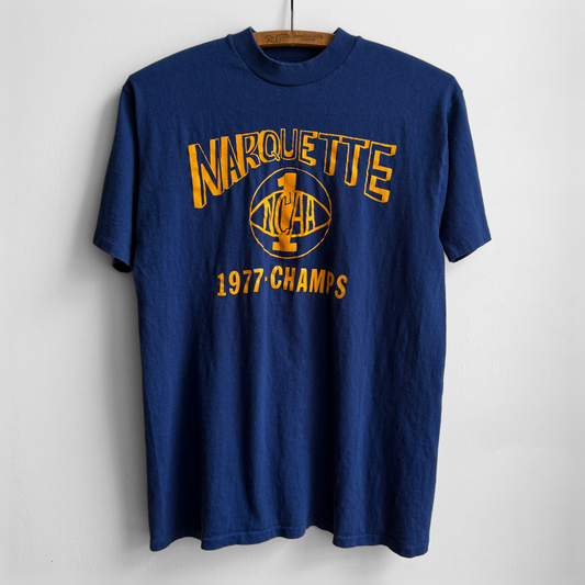 1977 Marquette Basketball Champions Graphic Tee