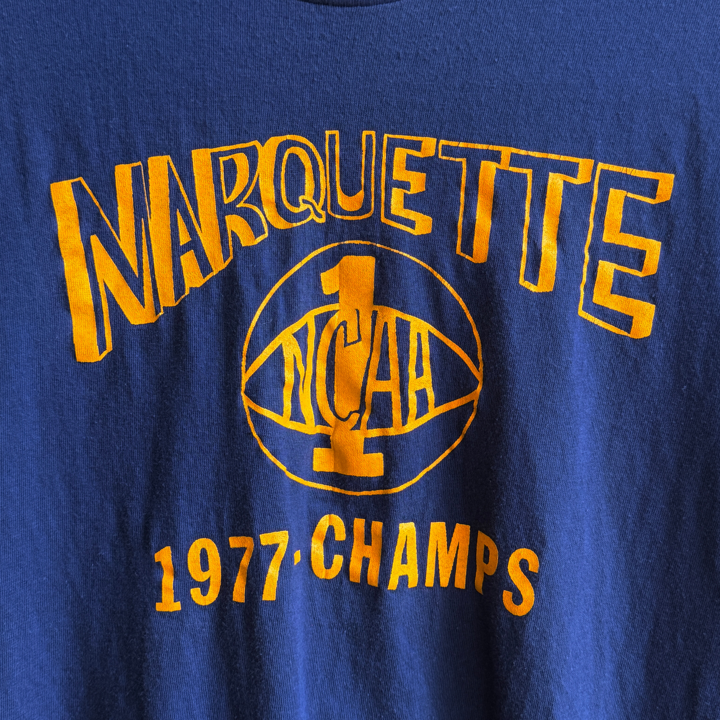 1977 Marquette Basketball Champions Graphic Tee
