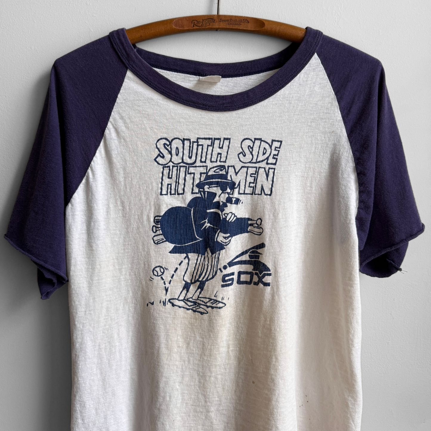 1970s Chicago White Sox South Side Hitmen Raglan Tee