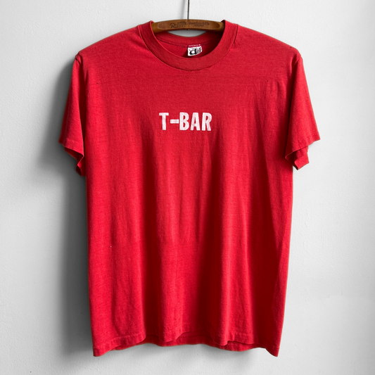 1970s Faded Red T-Bar Graphic Tee