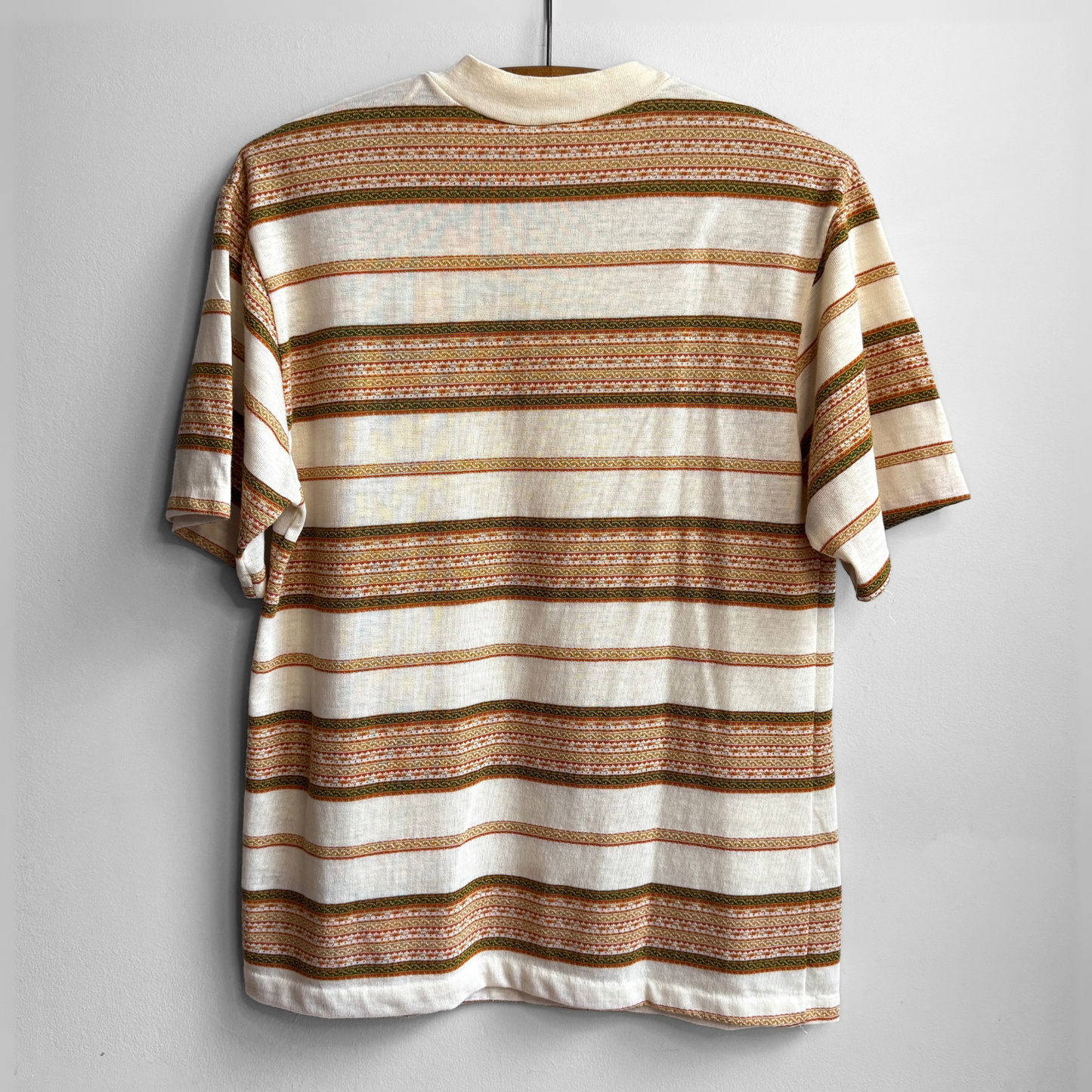 1970s Striped Pattern Knit Tee