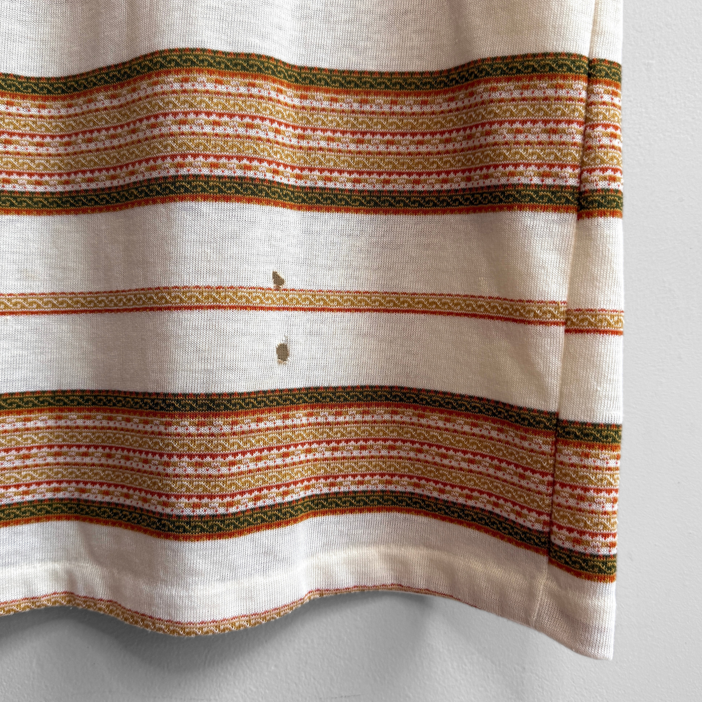 1970s Striped Pattern Knit Tee