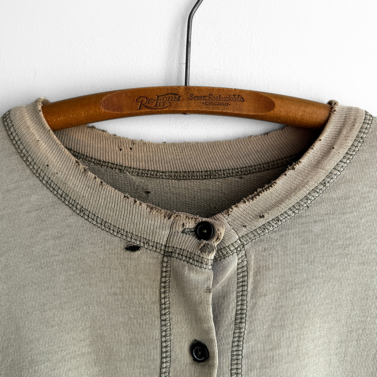 1960s Sun Faded Green Cotton Cardigan