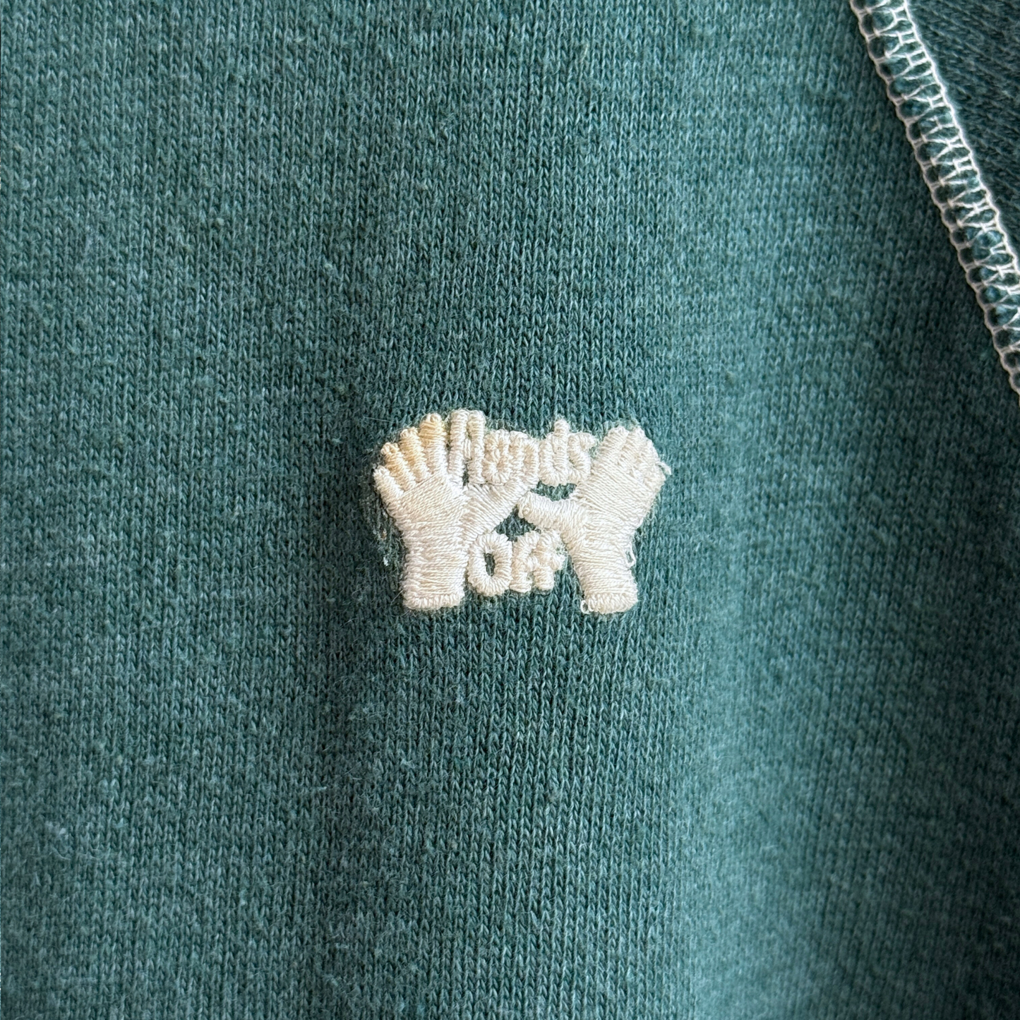 1980s Hands Off Contrast Stitch Hoodie