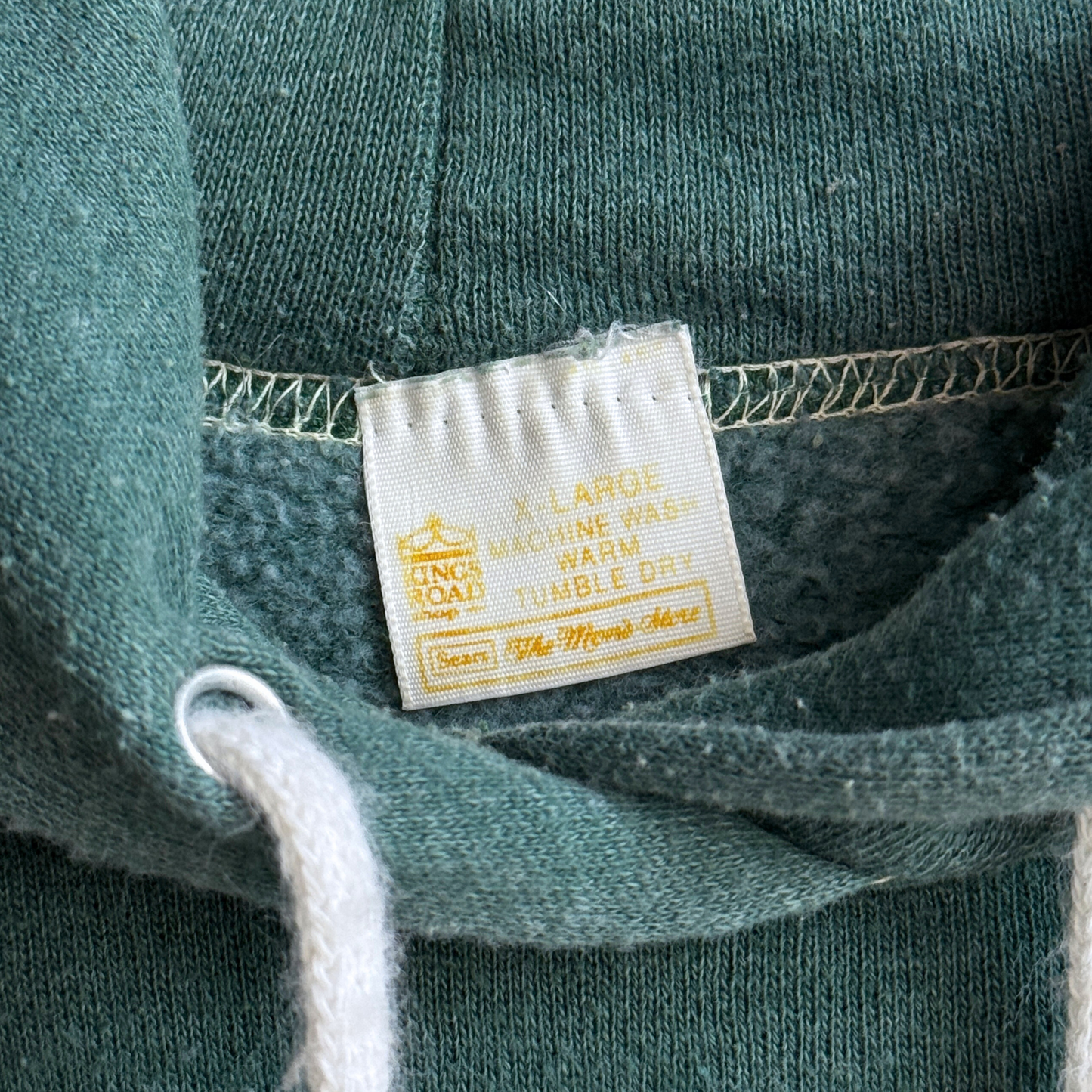 1980s Hands Off Contrast Stitch Hoodie