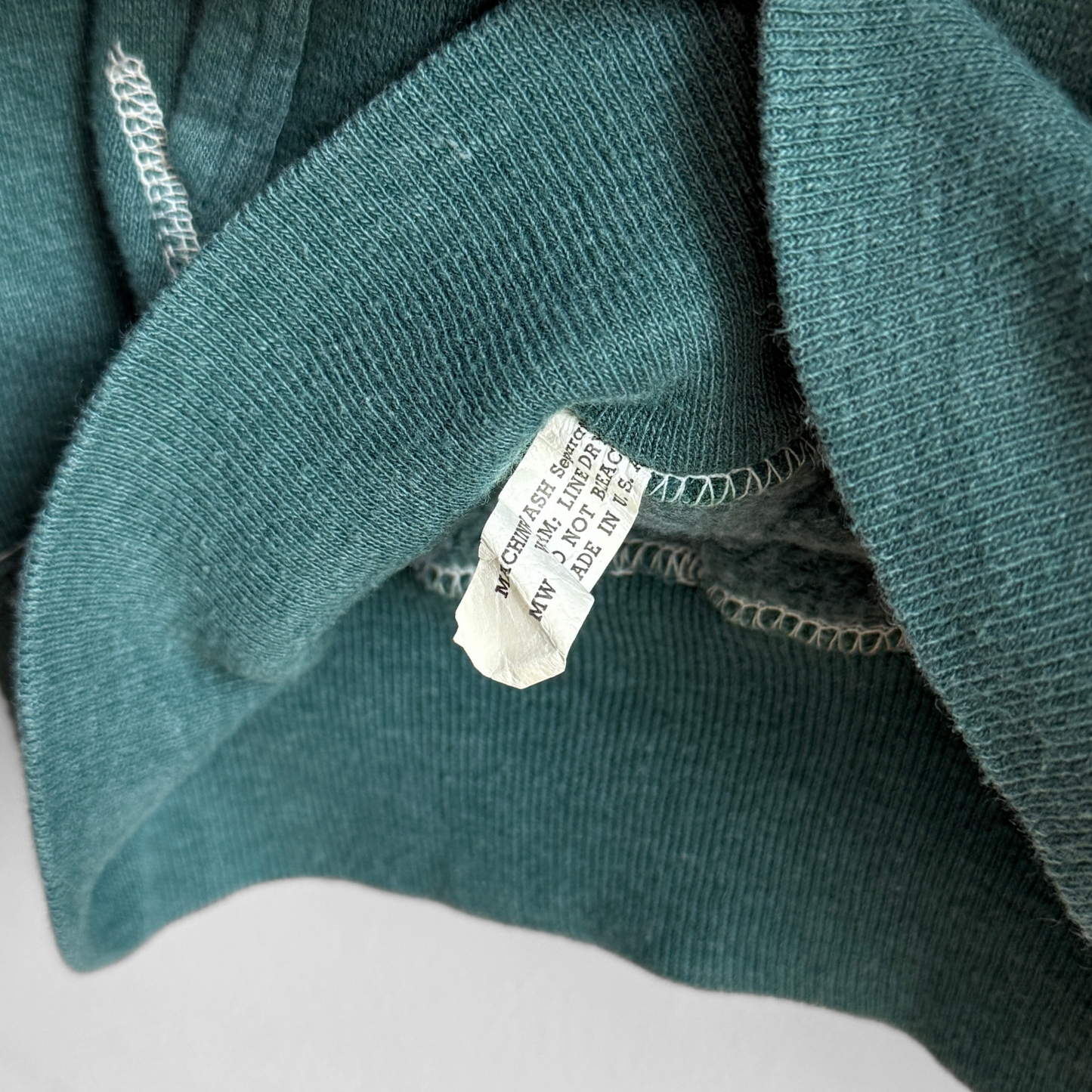 1980s Hands Off Contrast Stitch Hoodie