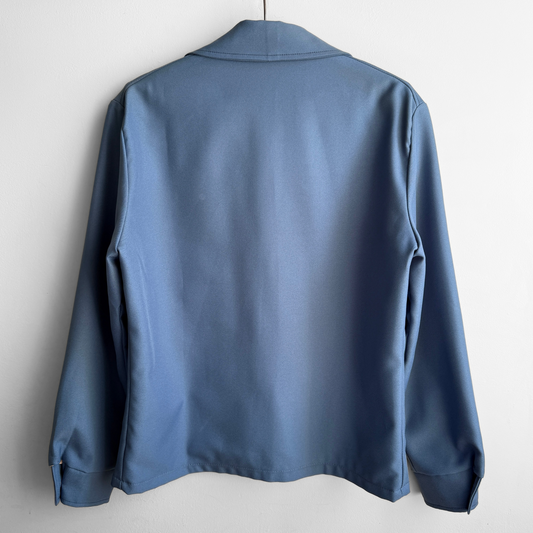 1960s Blue Casual Zip Up Jacket