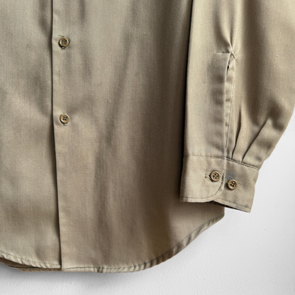1970s Big Mac Tan Twill Work Shirt