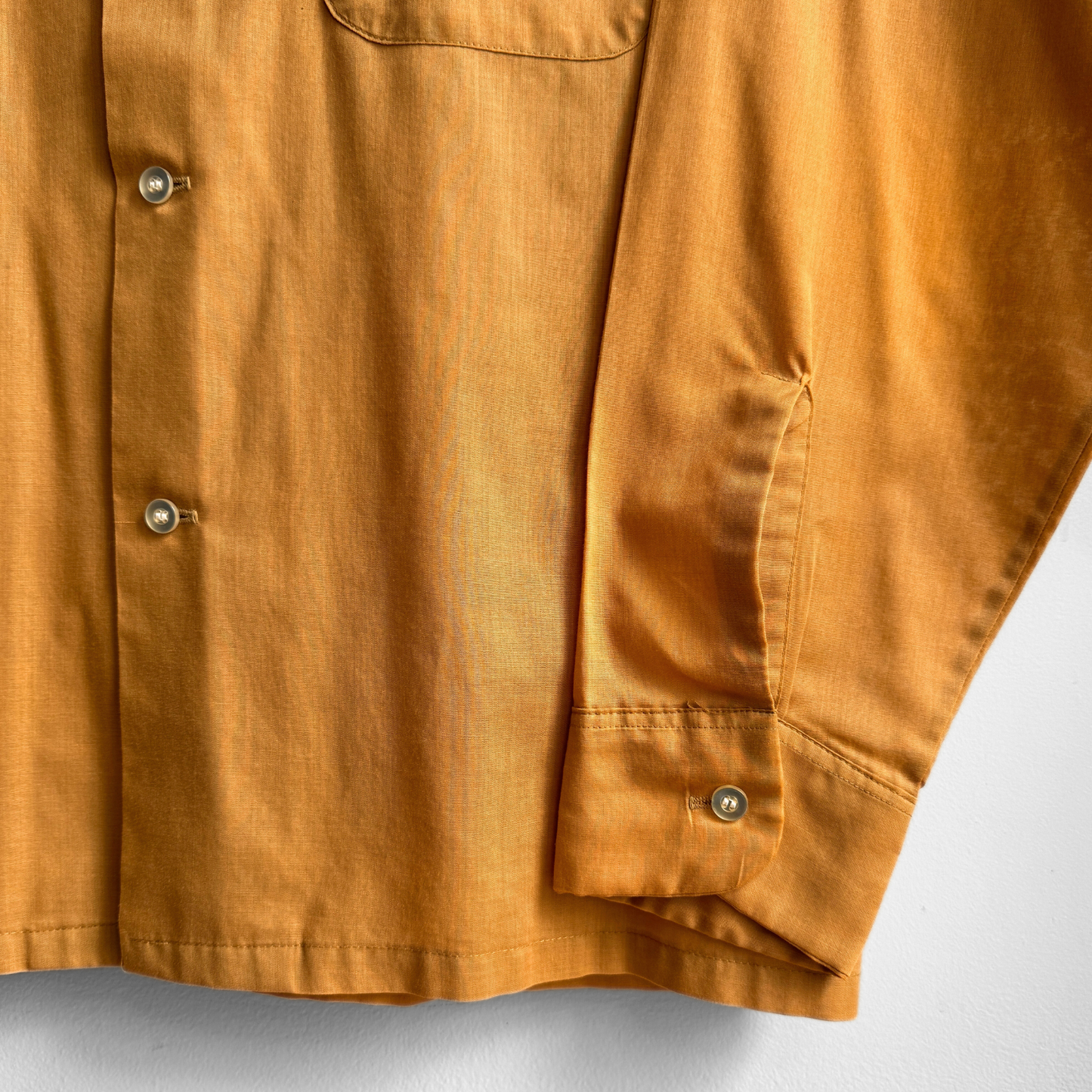 1960s Orange Loop Collar Shirt