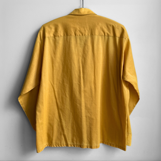 1960s Golden Yellow Loop Collar Shirt