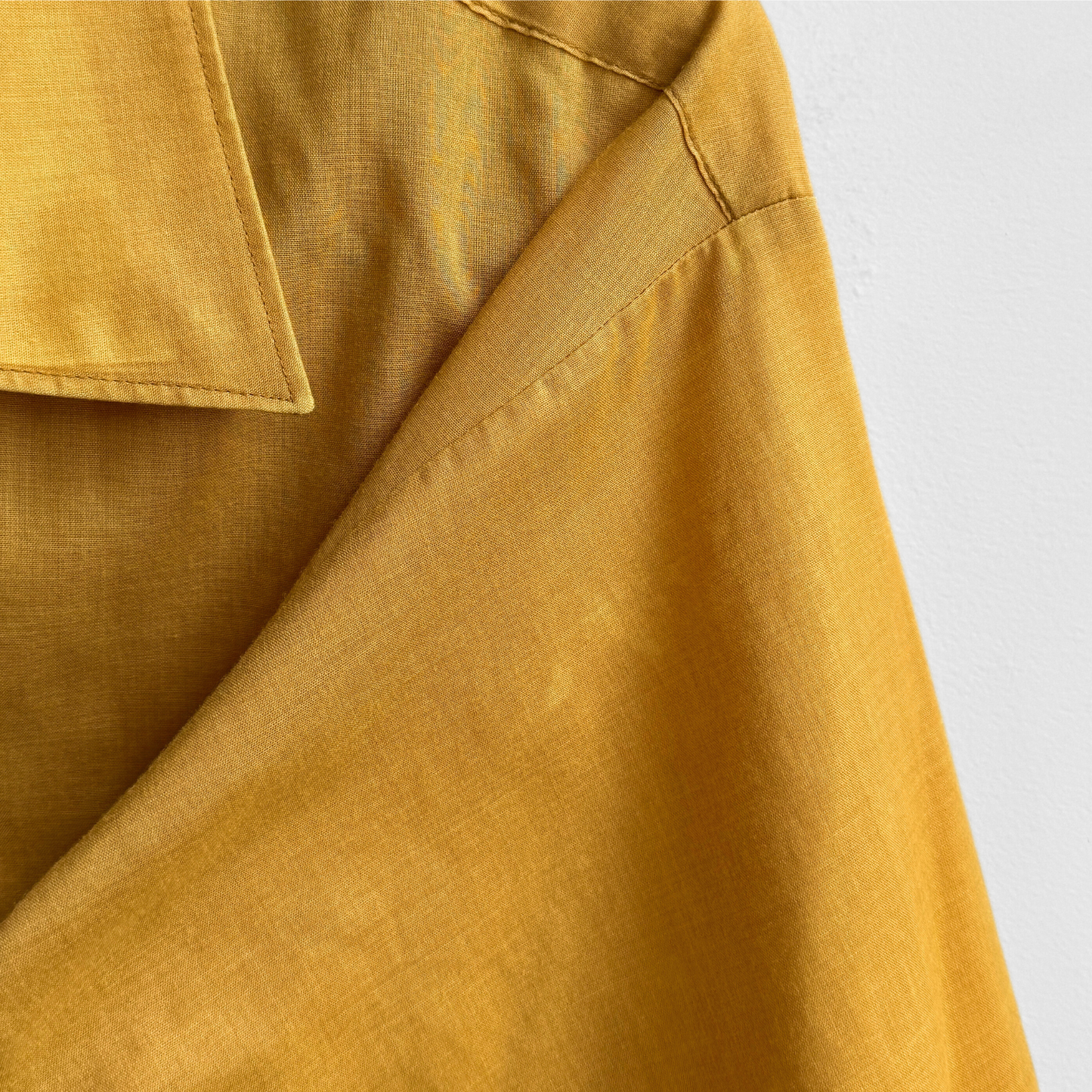 1960s Golden Yellow Loop Collar Shirt