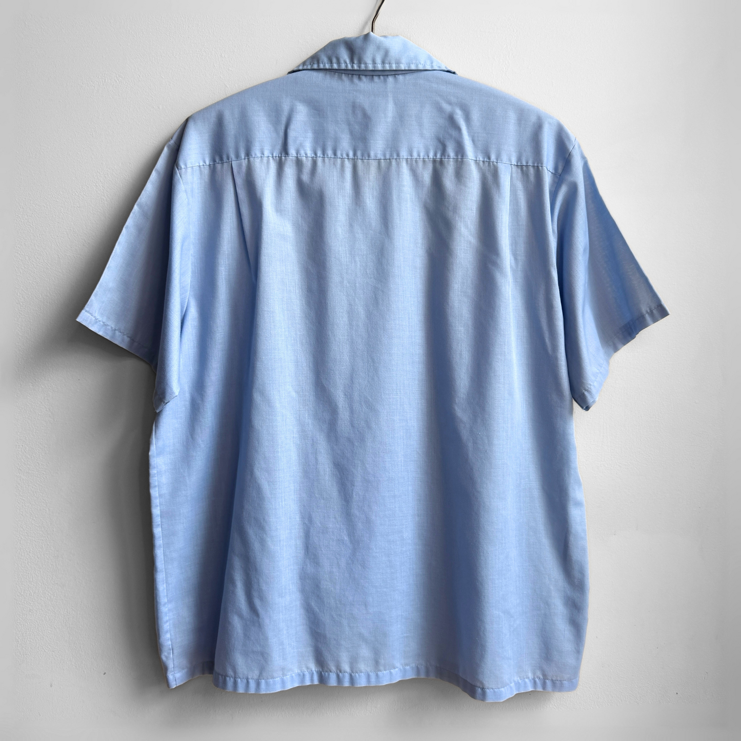 1960s Light Blue Loop Collar Shirt