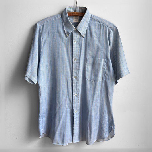 1960s Light Blue Button Down Shirt