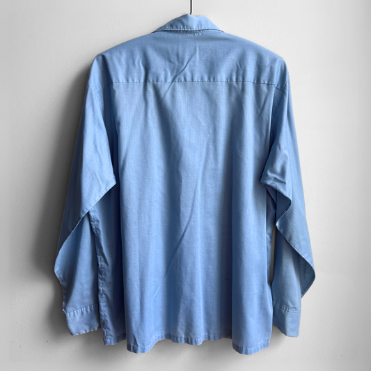 1960s Blue Loop Collar Shirt