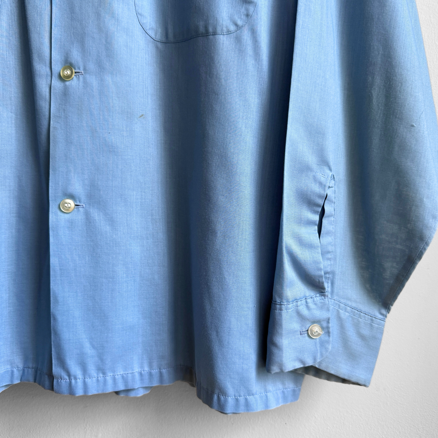 1960s Blue Loop Collar Shirt