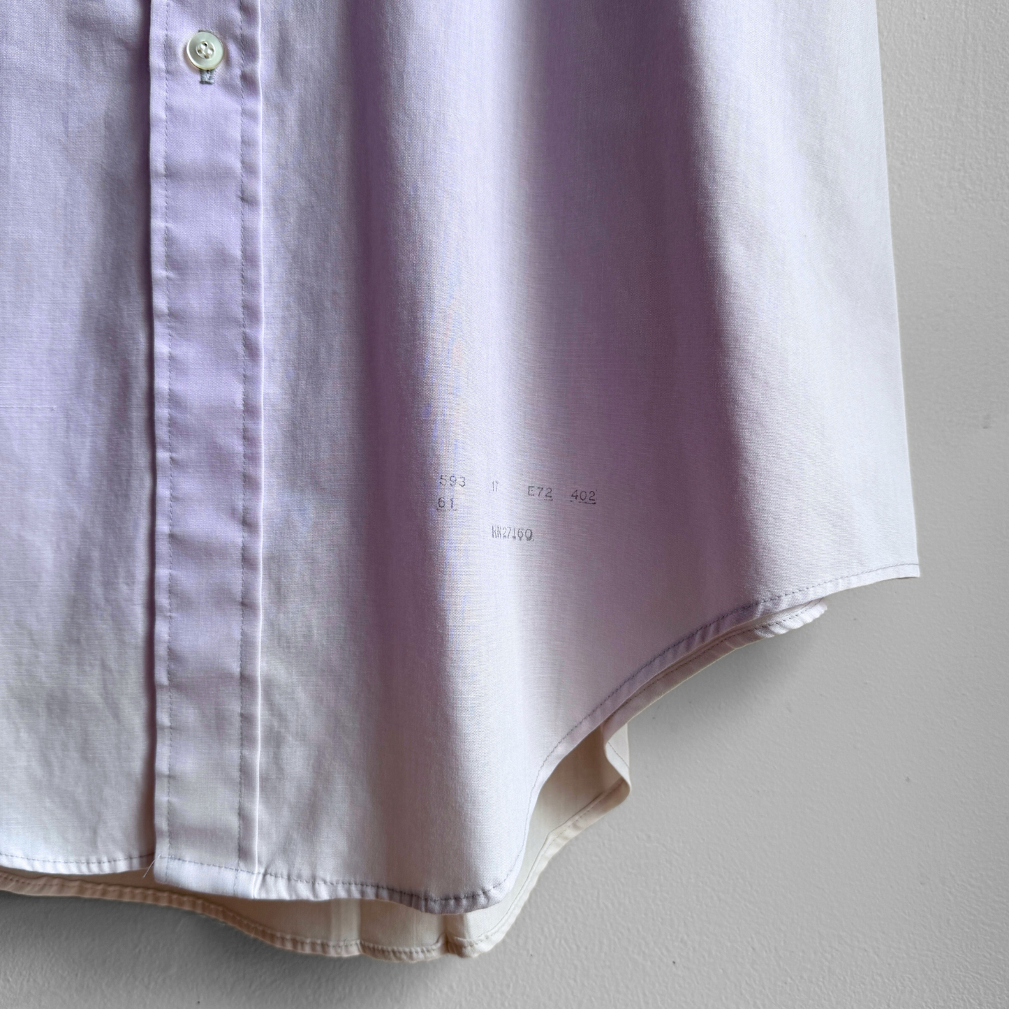 1970s Sun Faded Purple Dress Shirt