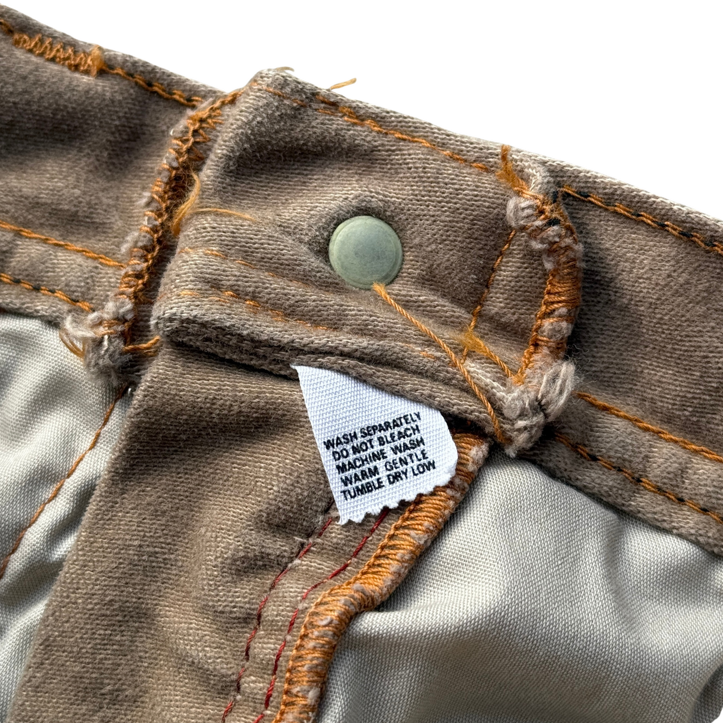 1970s Light Brown Flared Western Pants