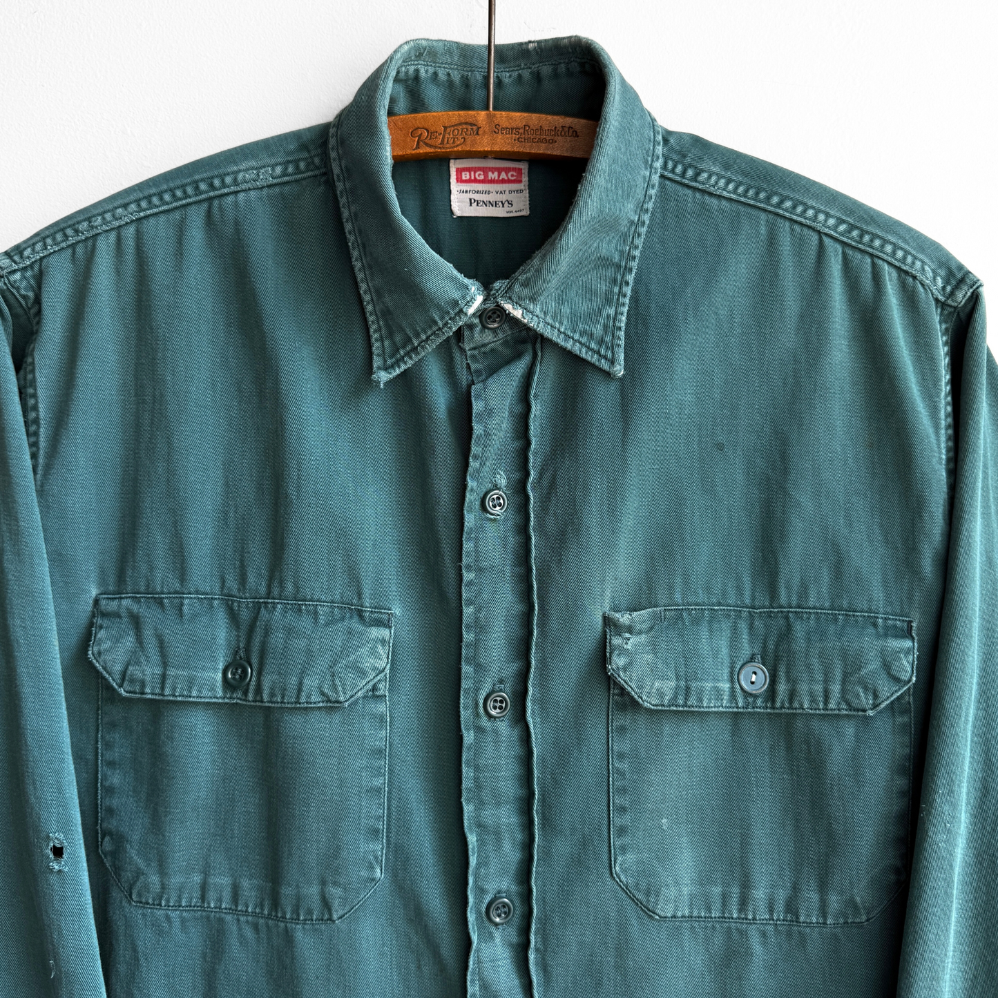 1950s Big Mac Faded Twill Work Shirt