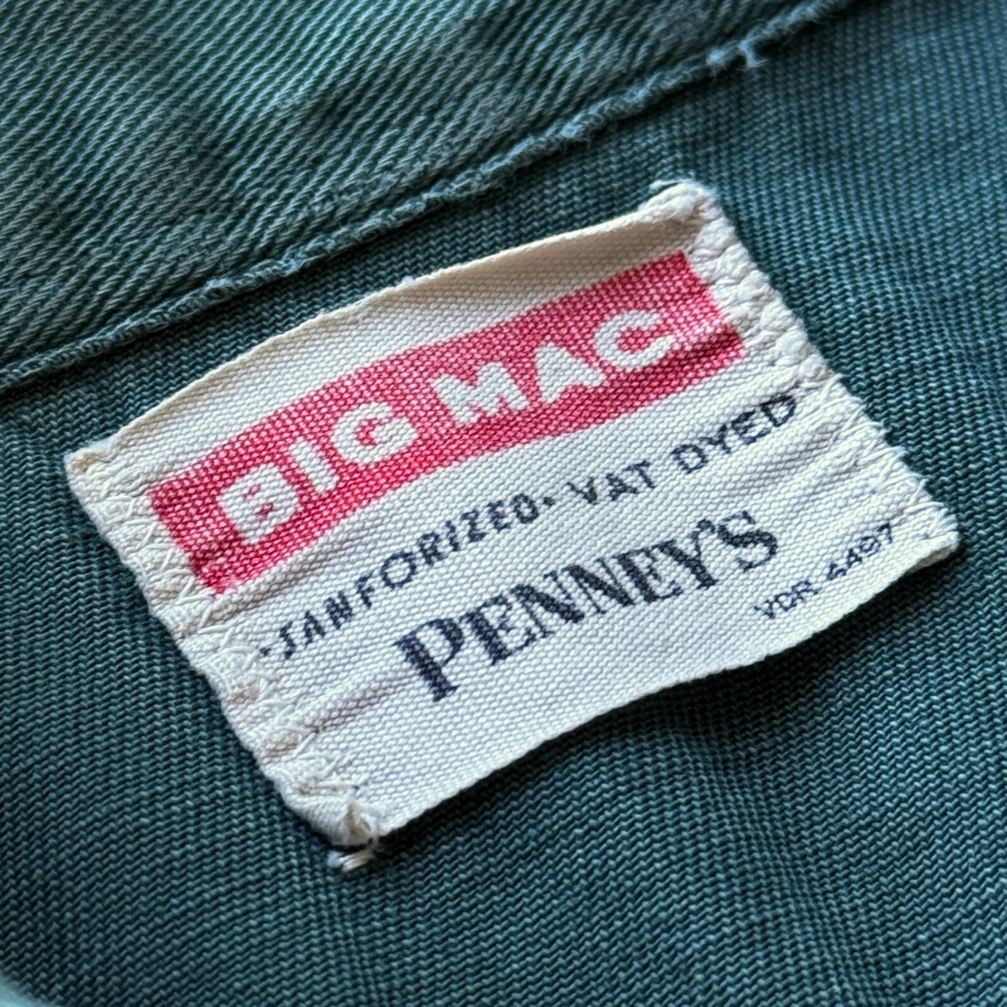 1950s Big Mac Faded Twill Work Shirt