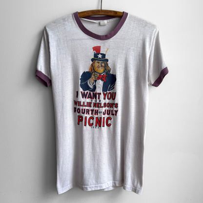 1983 Willie Nelson 4th of July Picnic Tee