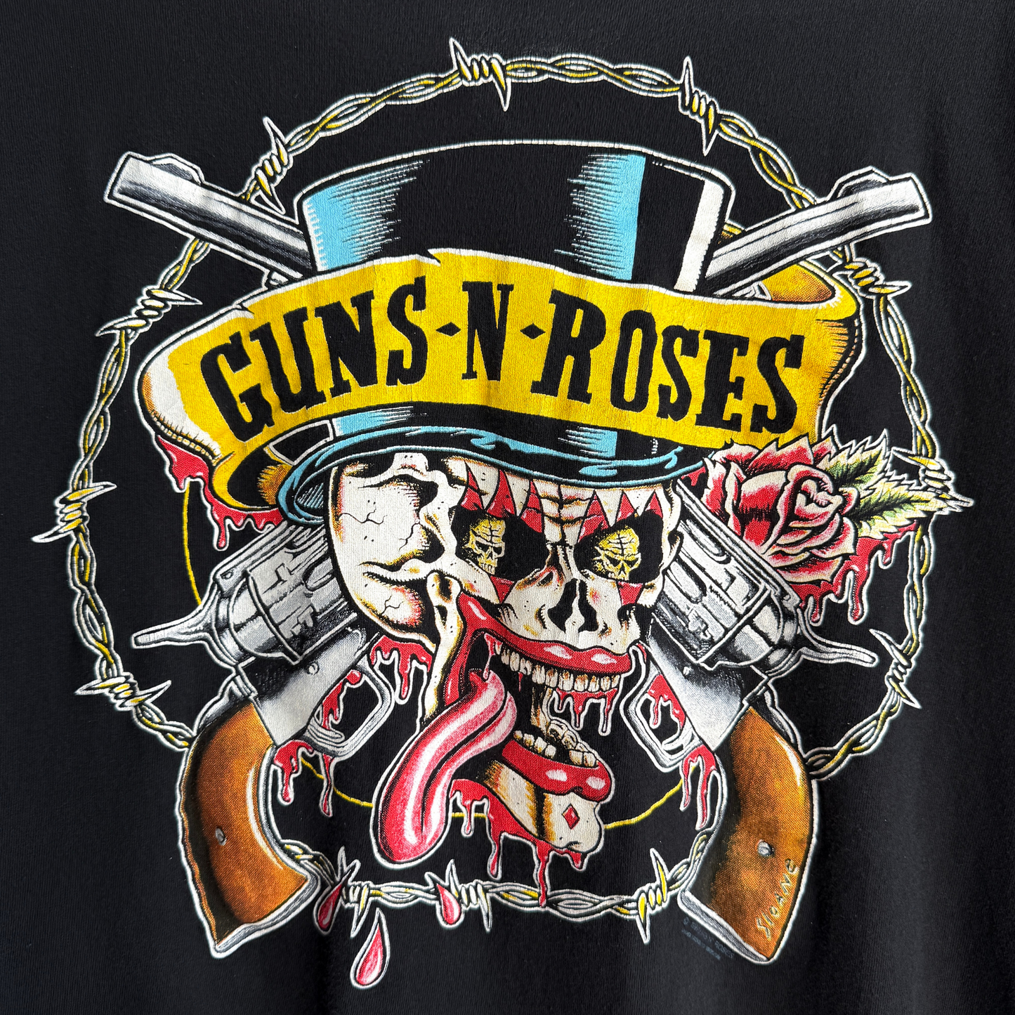 1990 Guns N' Roses R.K. Sloane Skull Tee