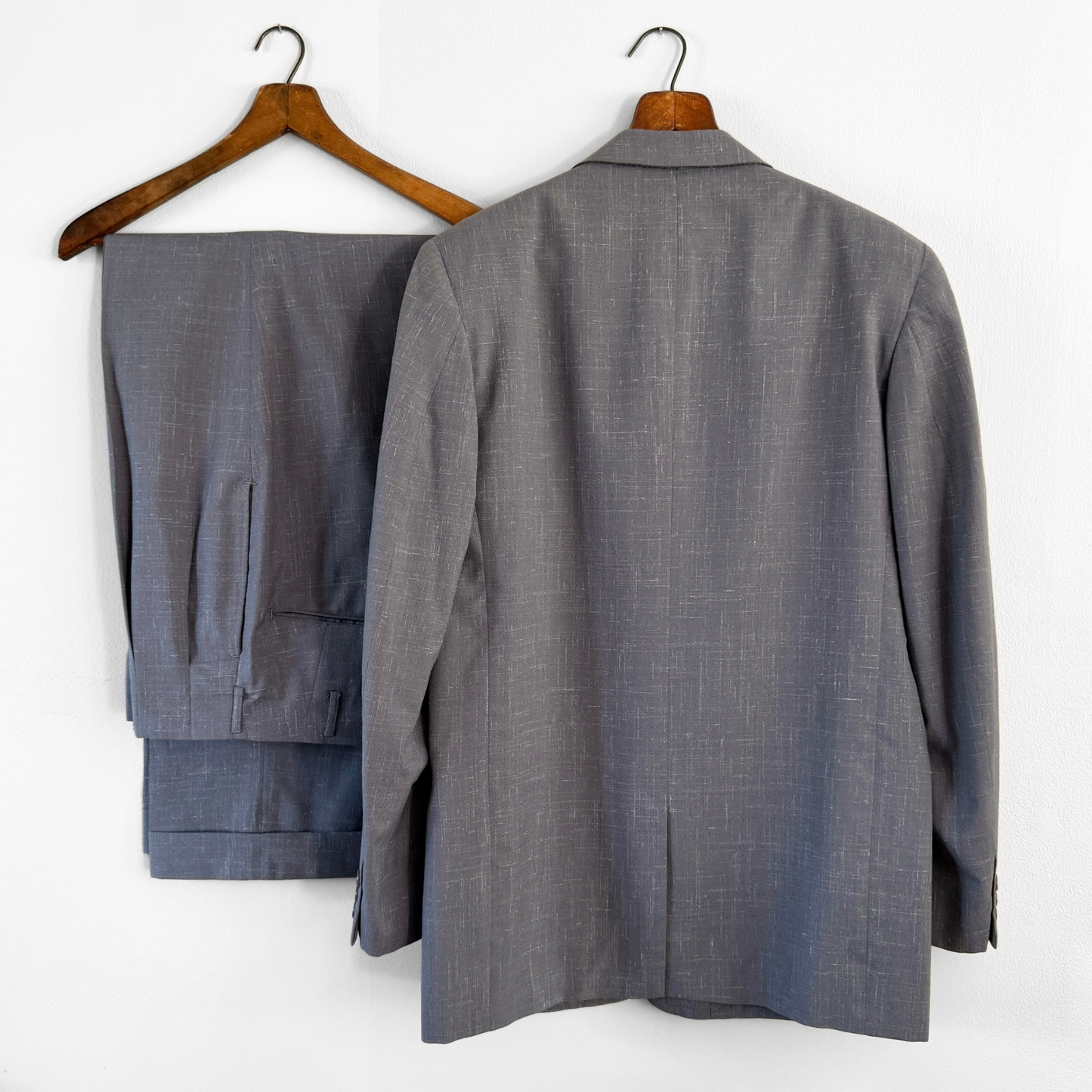 1950s Grey Fleck Pattern Two-Piece Suit