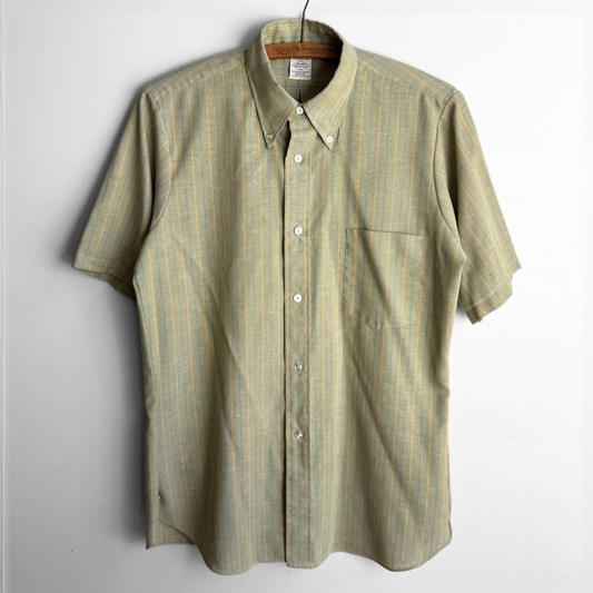 1960s Light Green Button Down Shirt