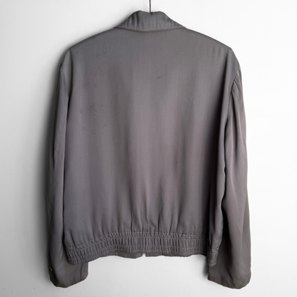 1950s Dark Grey Gabardine Jacket