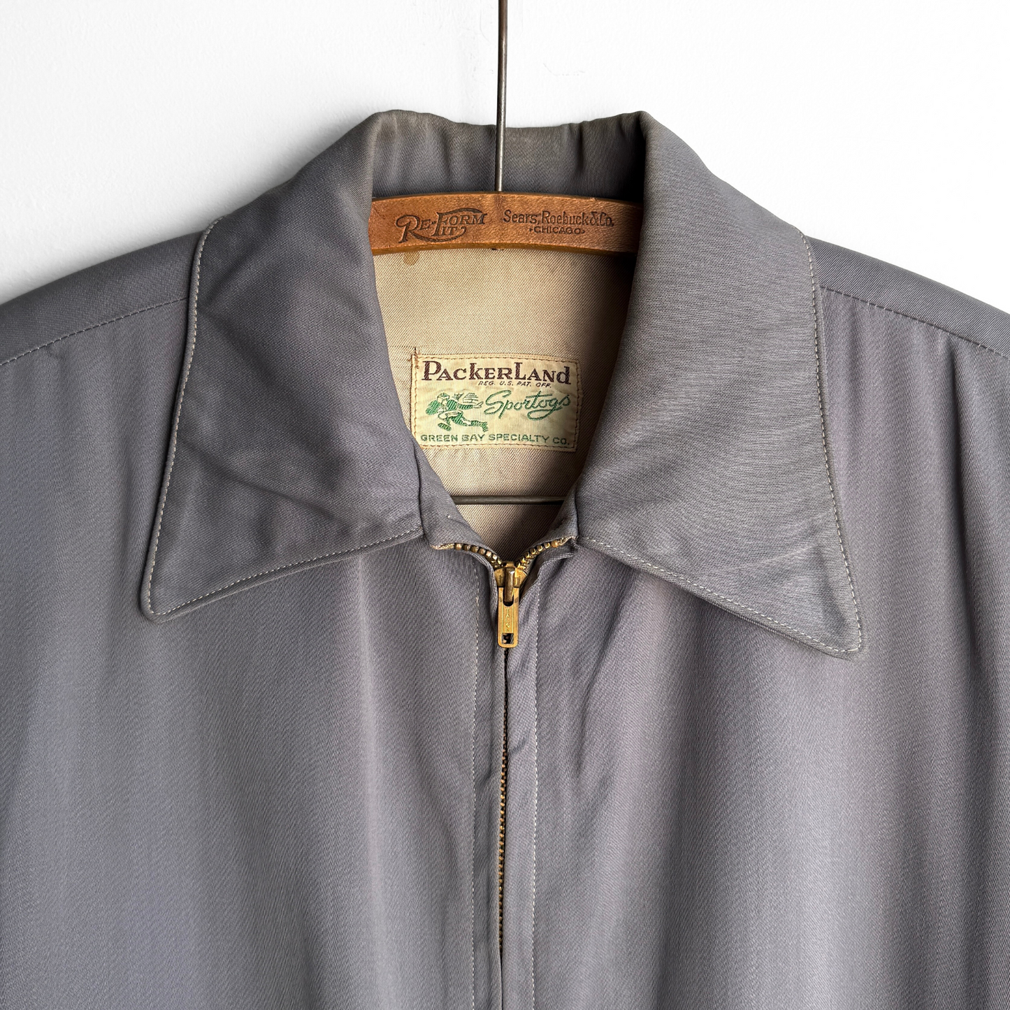 1950s Dark Grey Gabardine Jacket