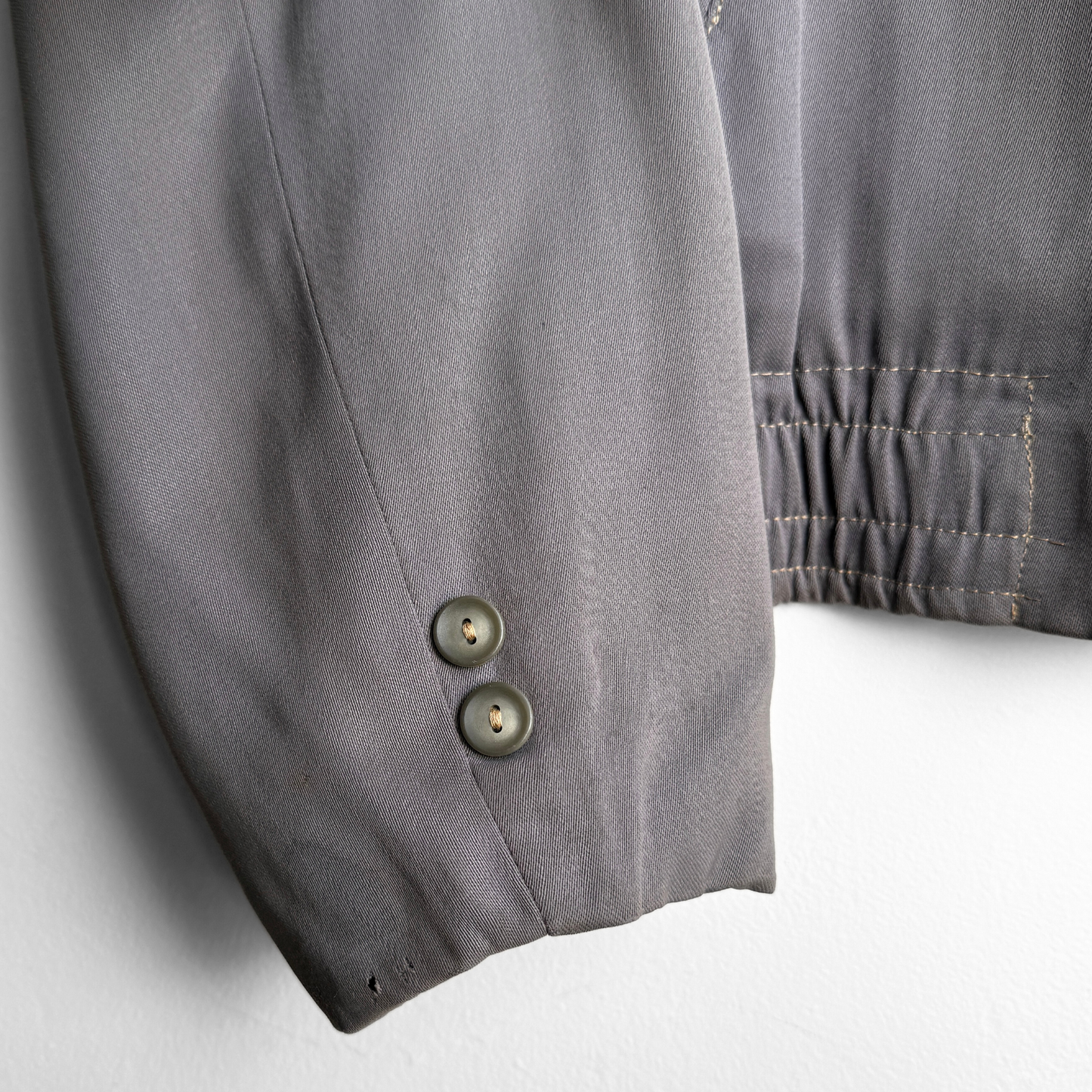 1950s Dark Grey Gabardine Jacket