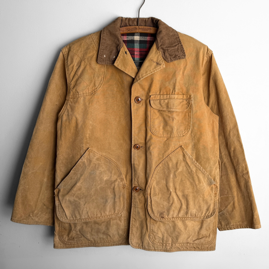 1960s Tan Flannel Lined Canvas Hunting Jacket