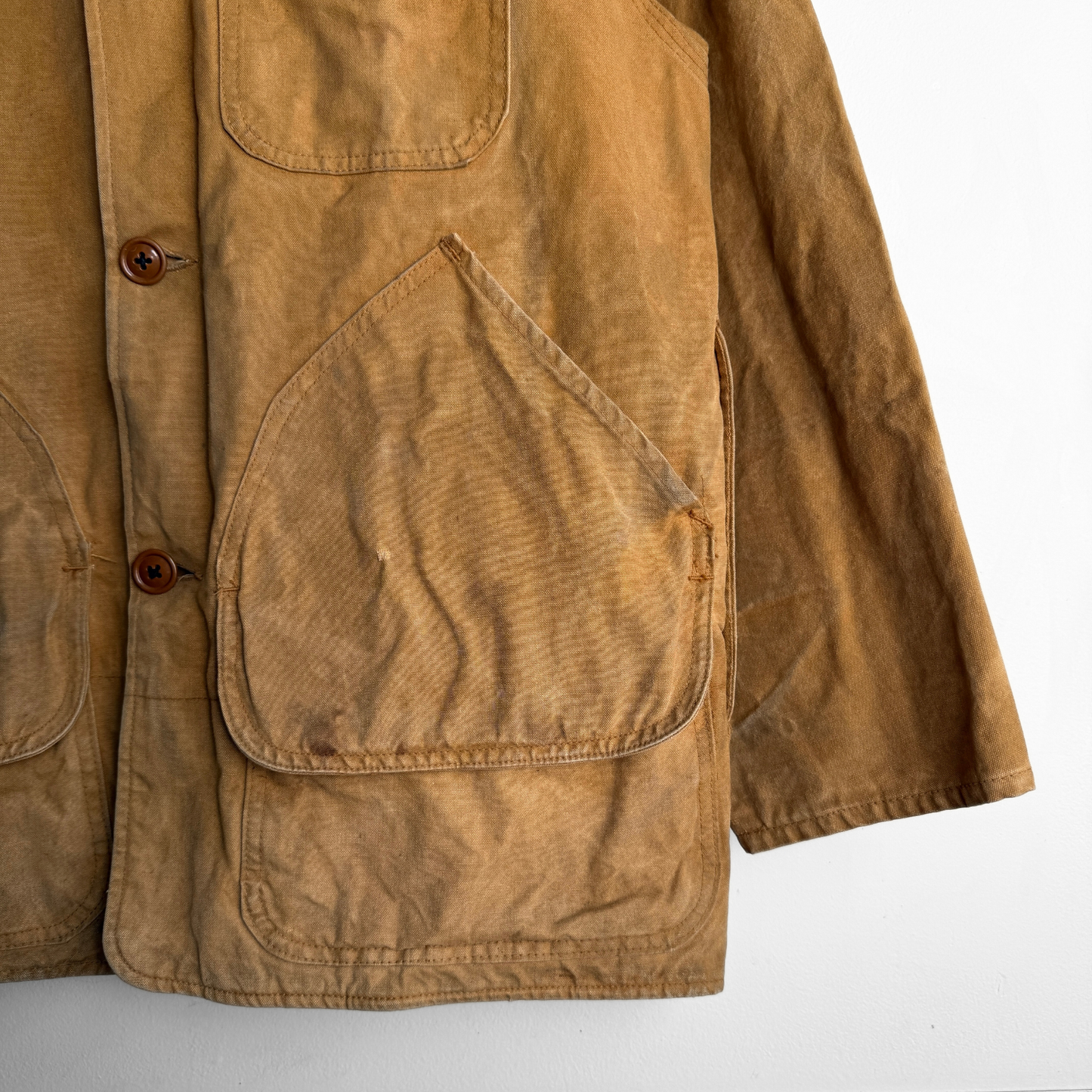 1960s Tan Flannel Lined Canvas Hunting Jacket