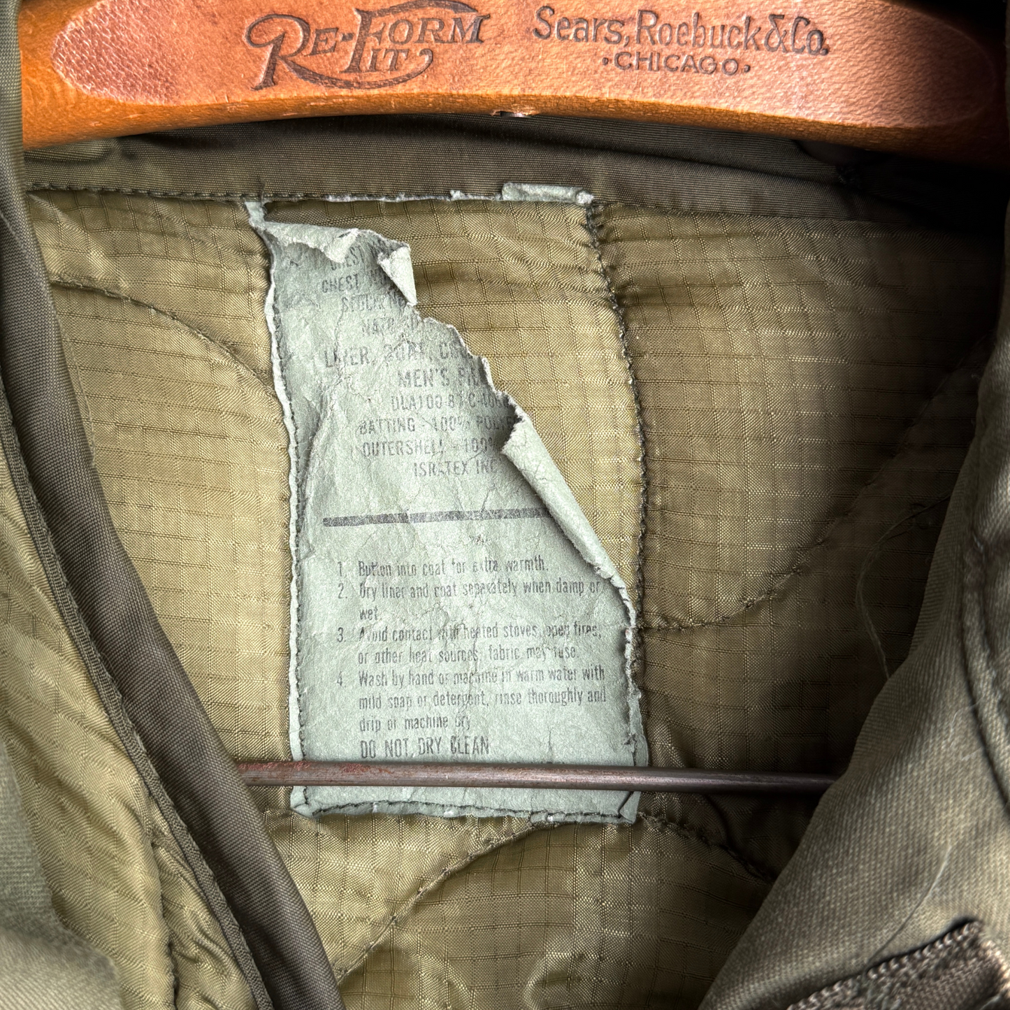 1980s U.S. Army M-65 Cold Weather Insulated Field Coat