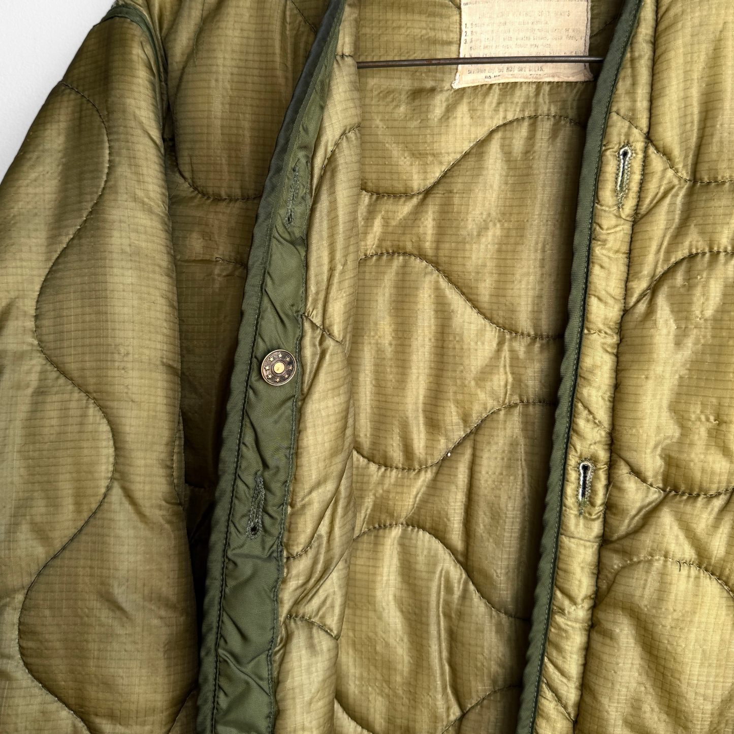 1970s U.S. Military M-65 Cold Weather Quilted Liner