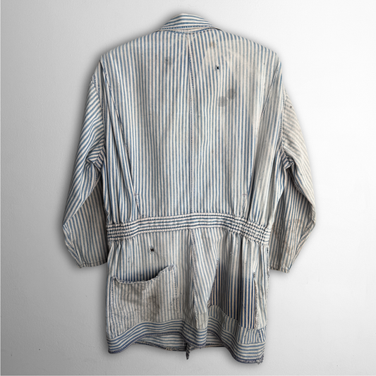 1950s Big Mac Hickory Stripe Coverall Chore Coat