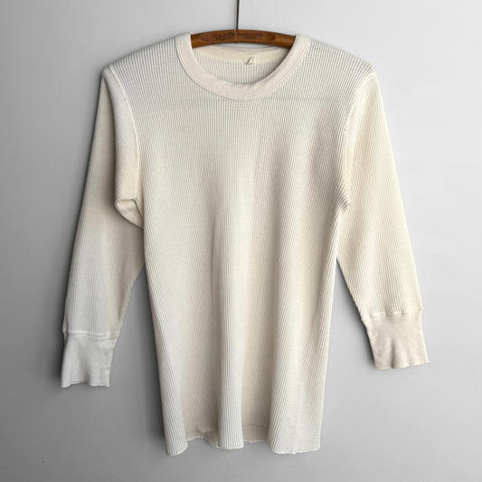 1980s Waffle Knit Thermal Long Sleeve